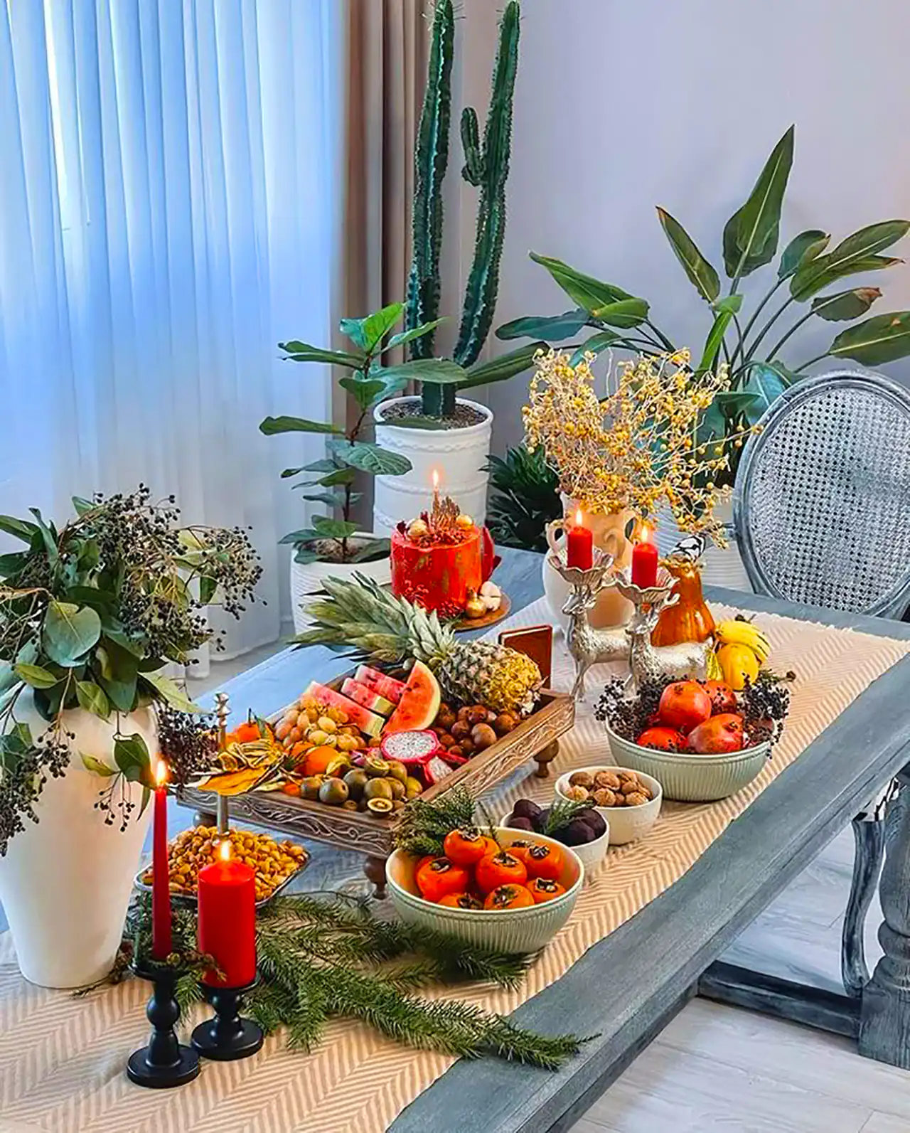 ایده میز تنقلات یلدا