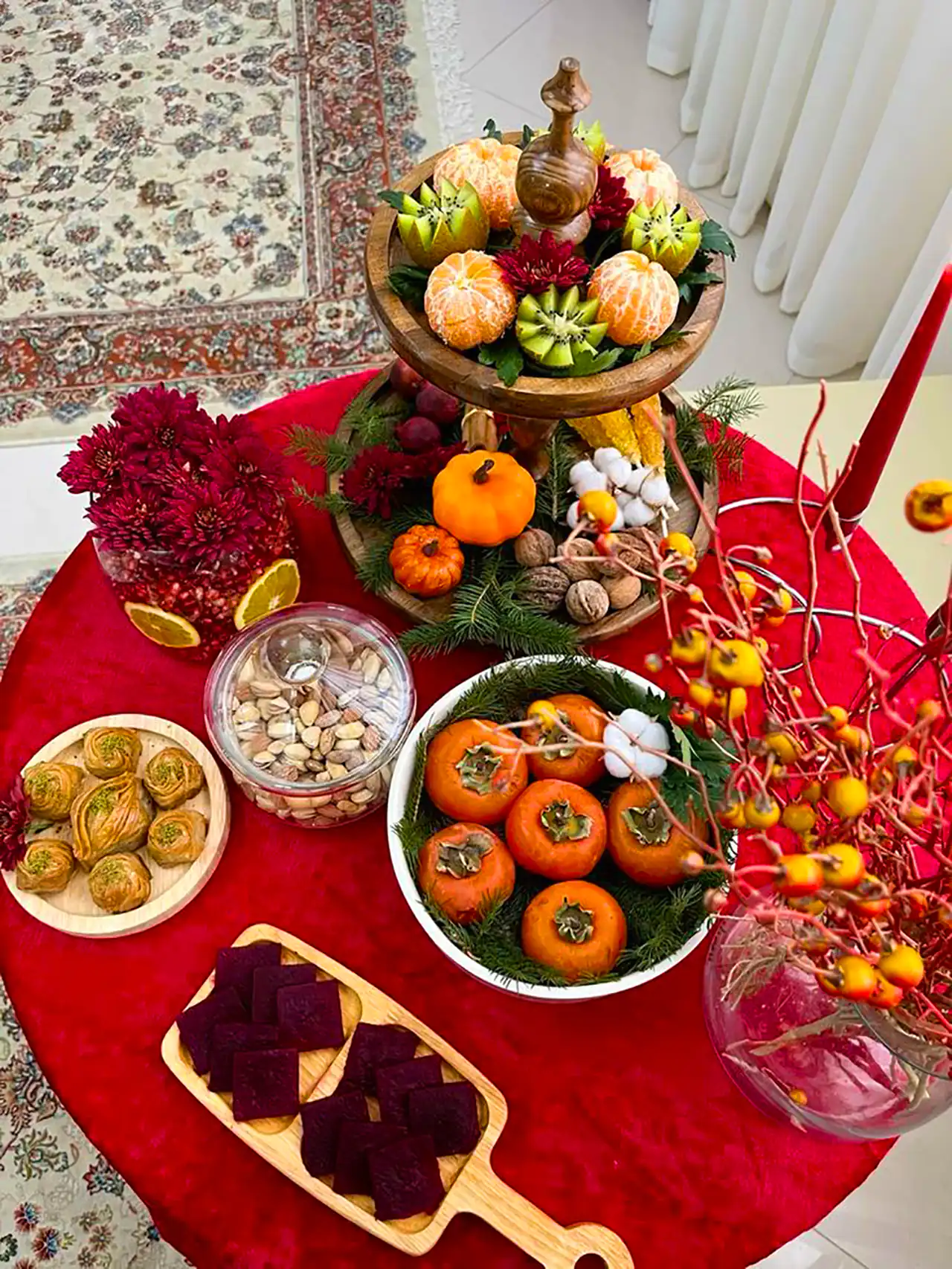 ایده میز تنقلات یلدا