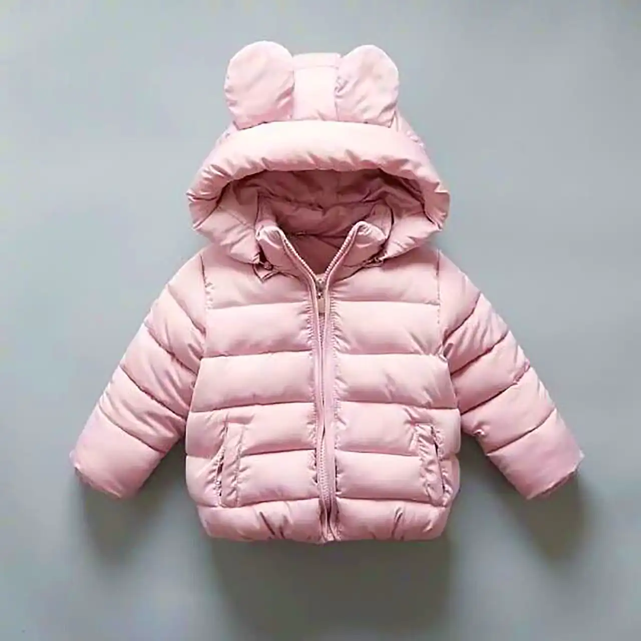 کاپشن صورتی بچگانه