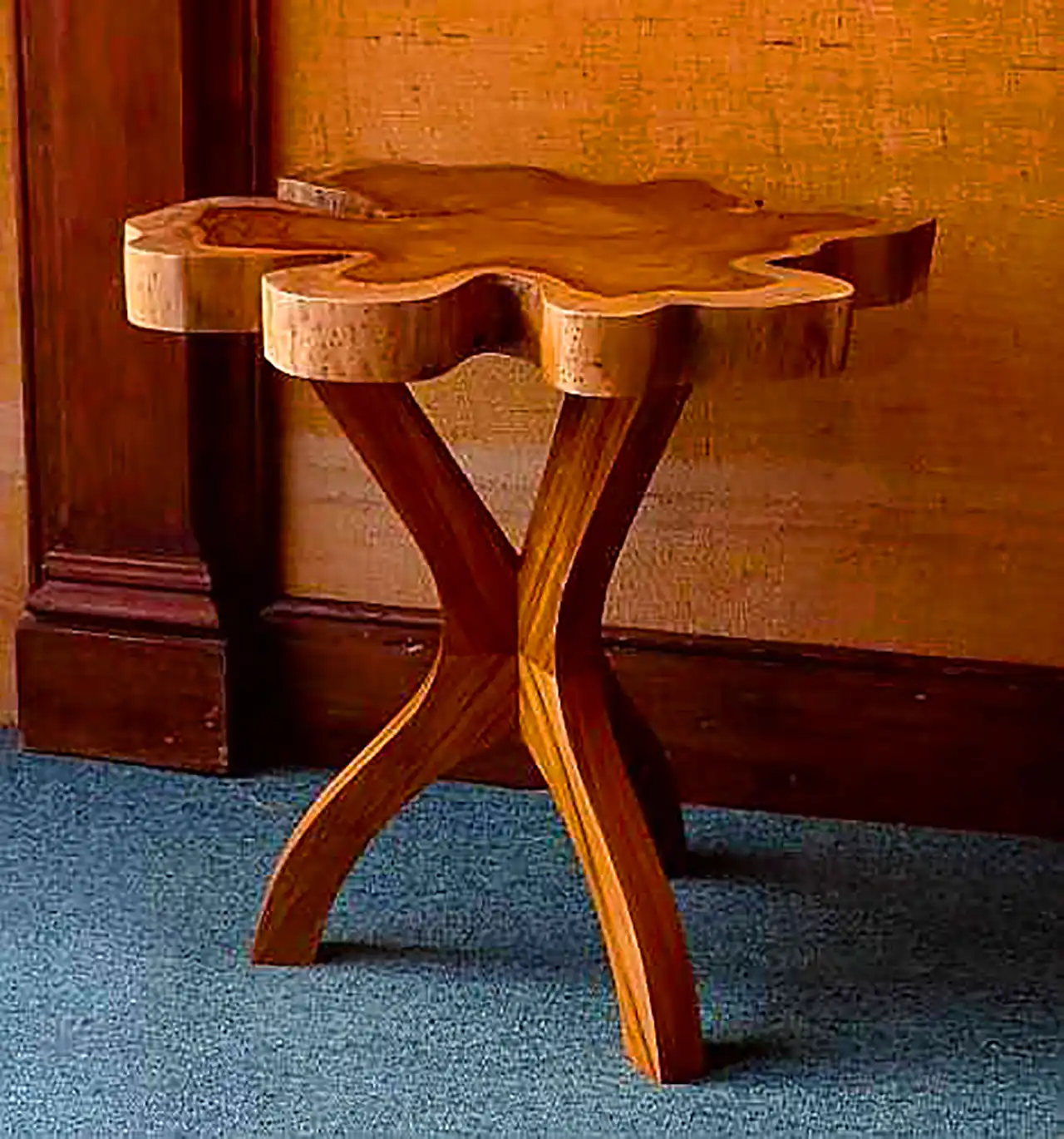 میز عسلی چوبی لاکچری