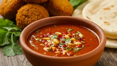 تصویر سس مخصوص فلافل جنوبی – طرز تهیه سس مخصوص فلافل جنوبی تند و بازاری