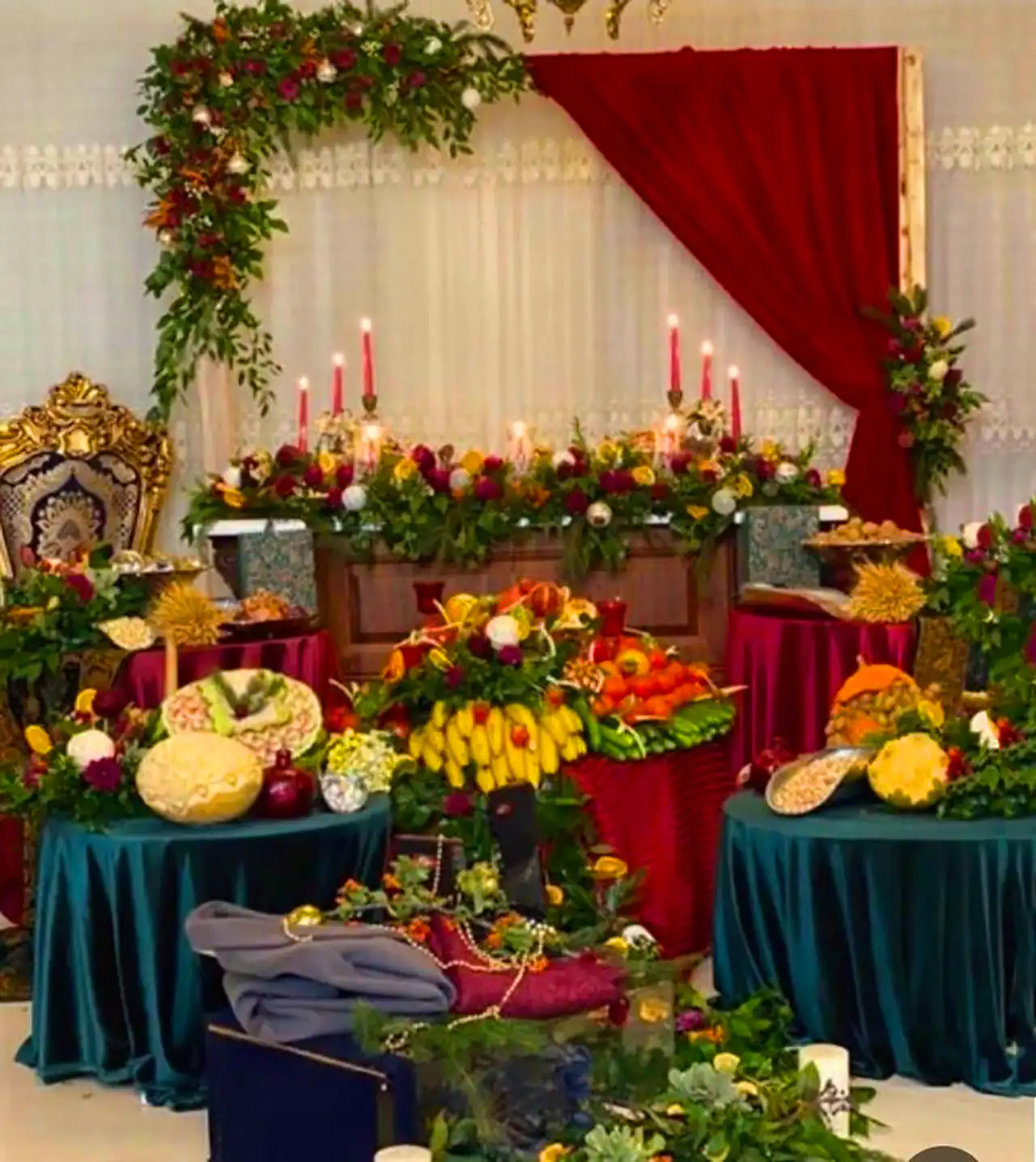 تزئین هدایا یلدایی عروس