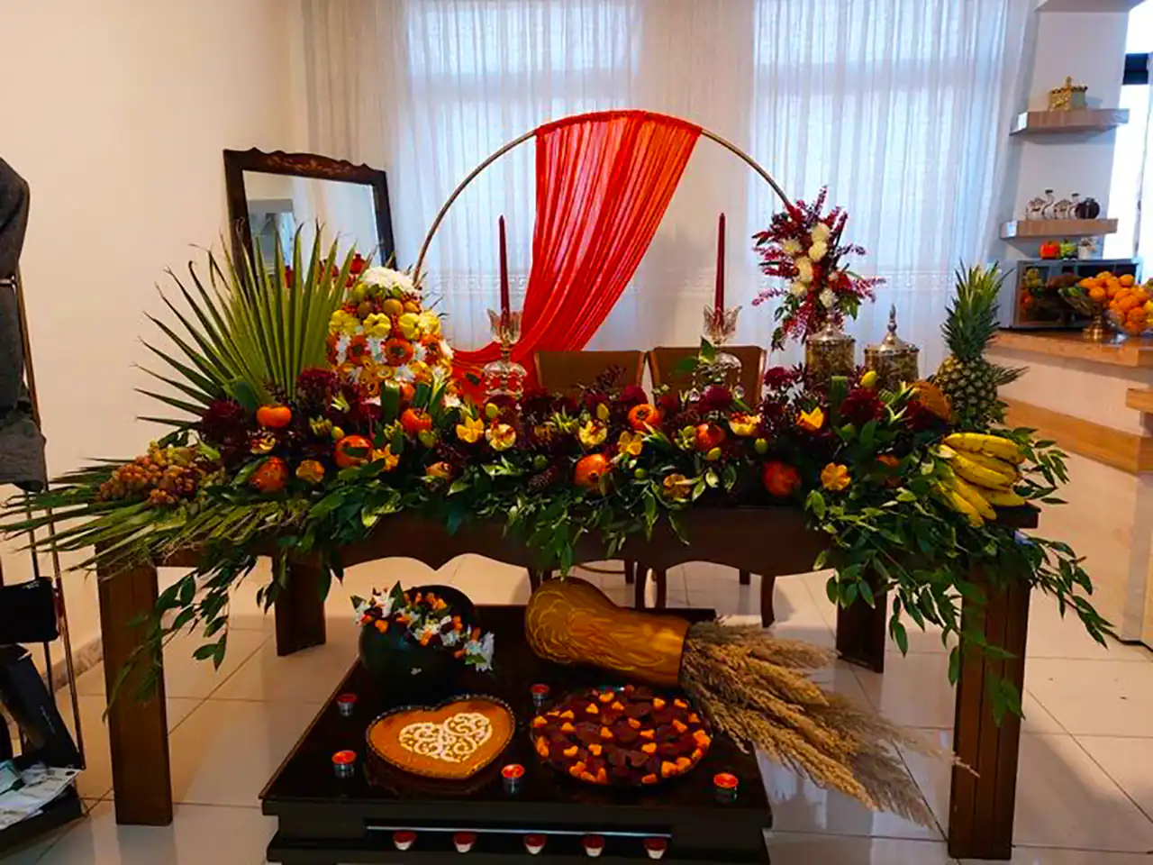 تزئین هدایا یلدایی عروس