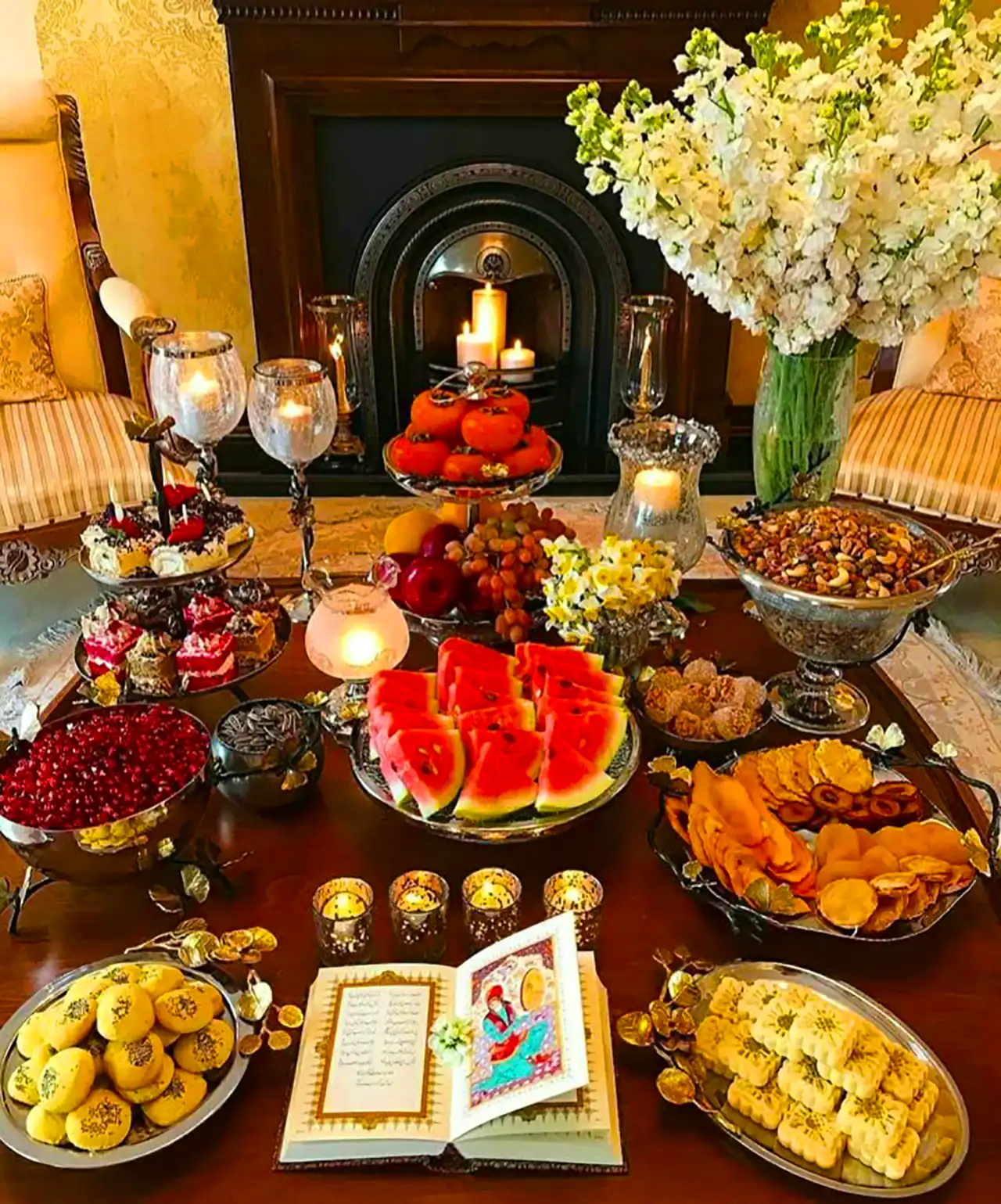 تزئین هدایا یلدایی عروس