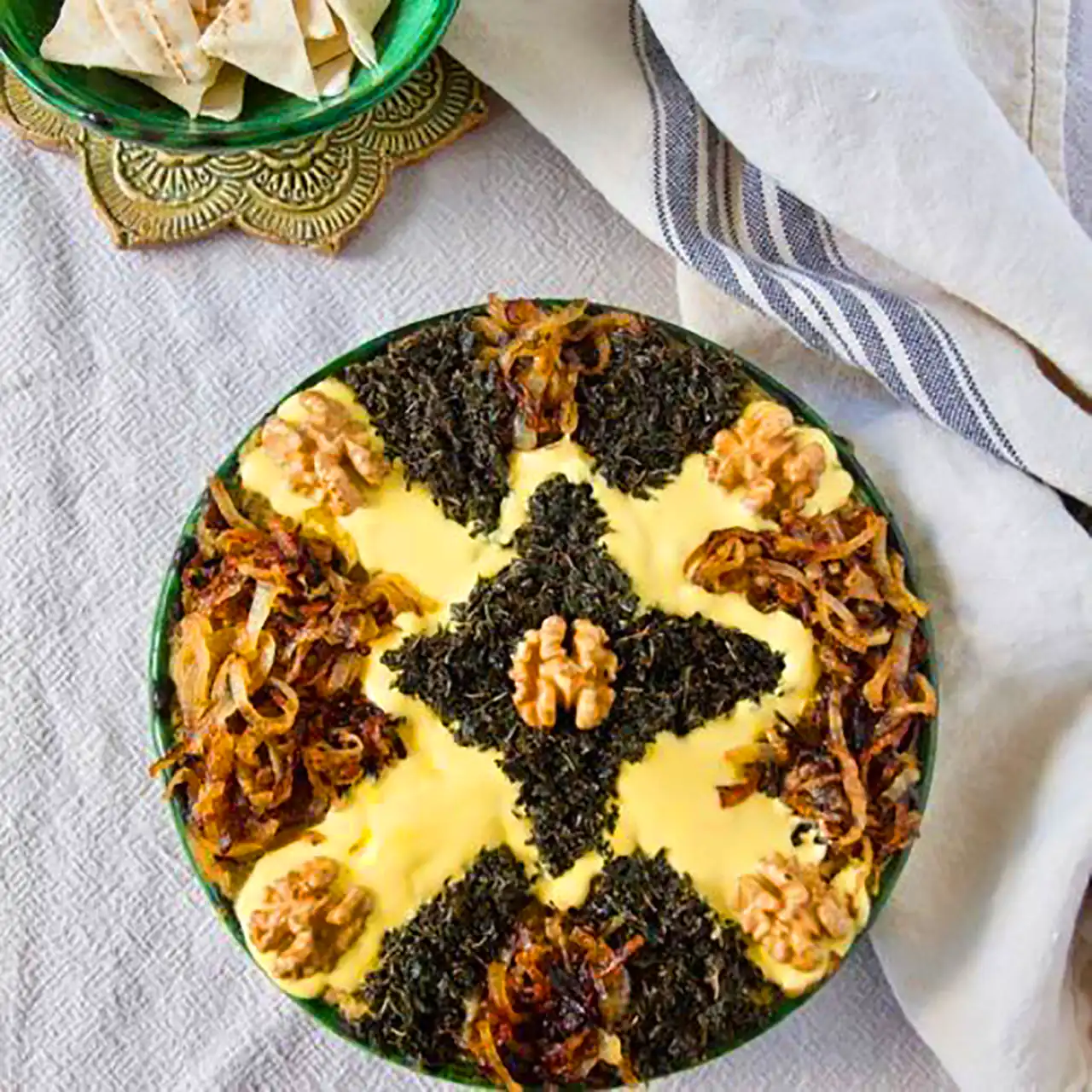 تزئین کشک و بادمجان