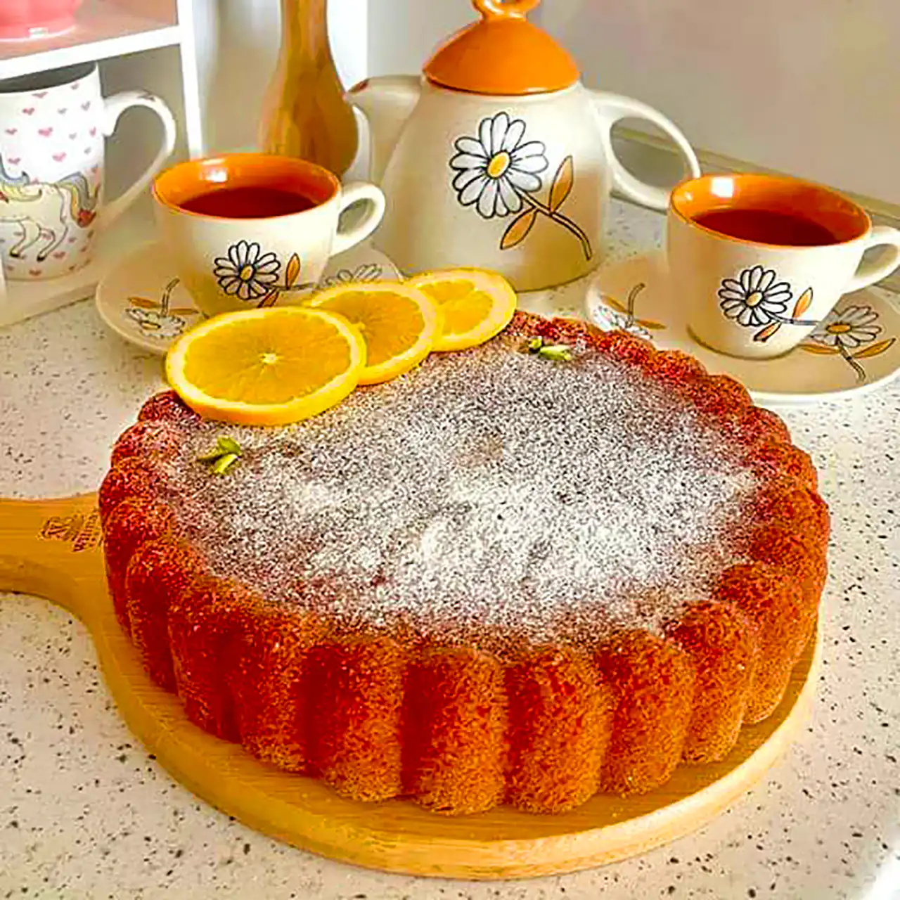 تزیین کیک خونگی ساده