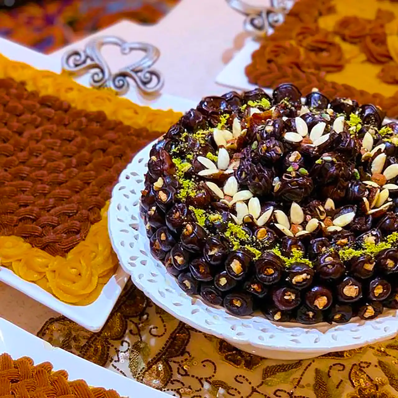 تزئین خرما برای روضه