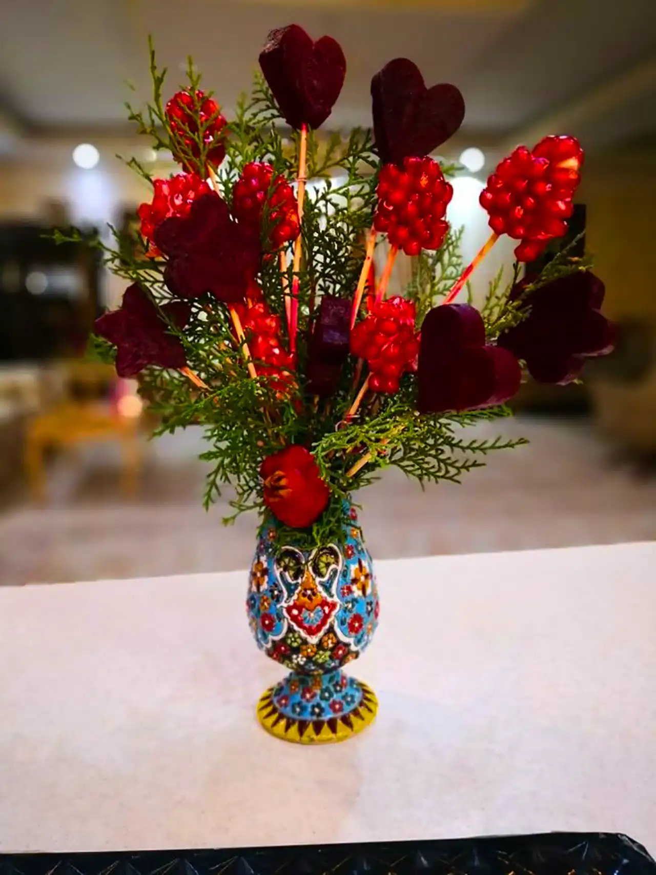 تزئین لبو برای شب چله