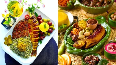 تزیین ماهی شکم پر