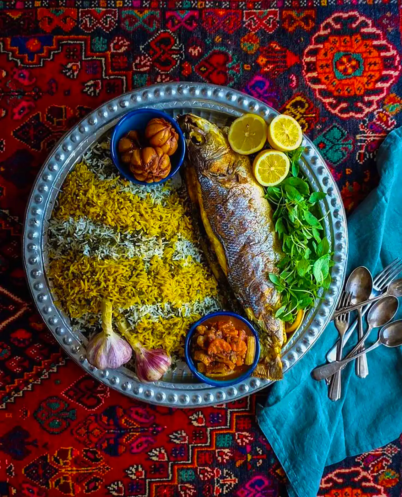 تزیین ماهی شکم پر