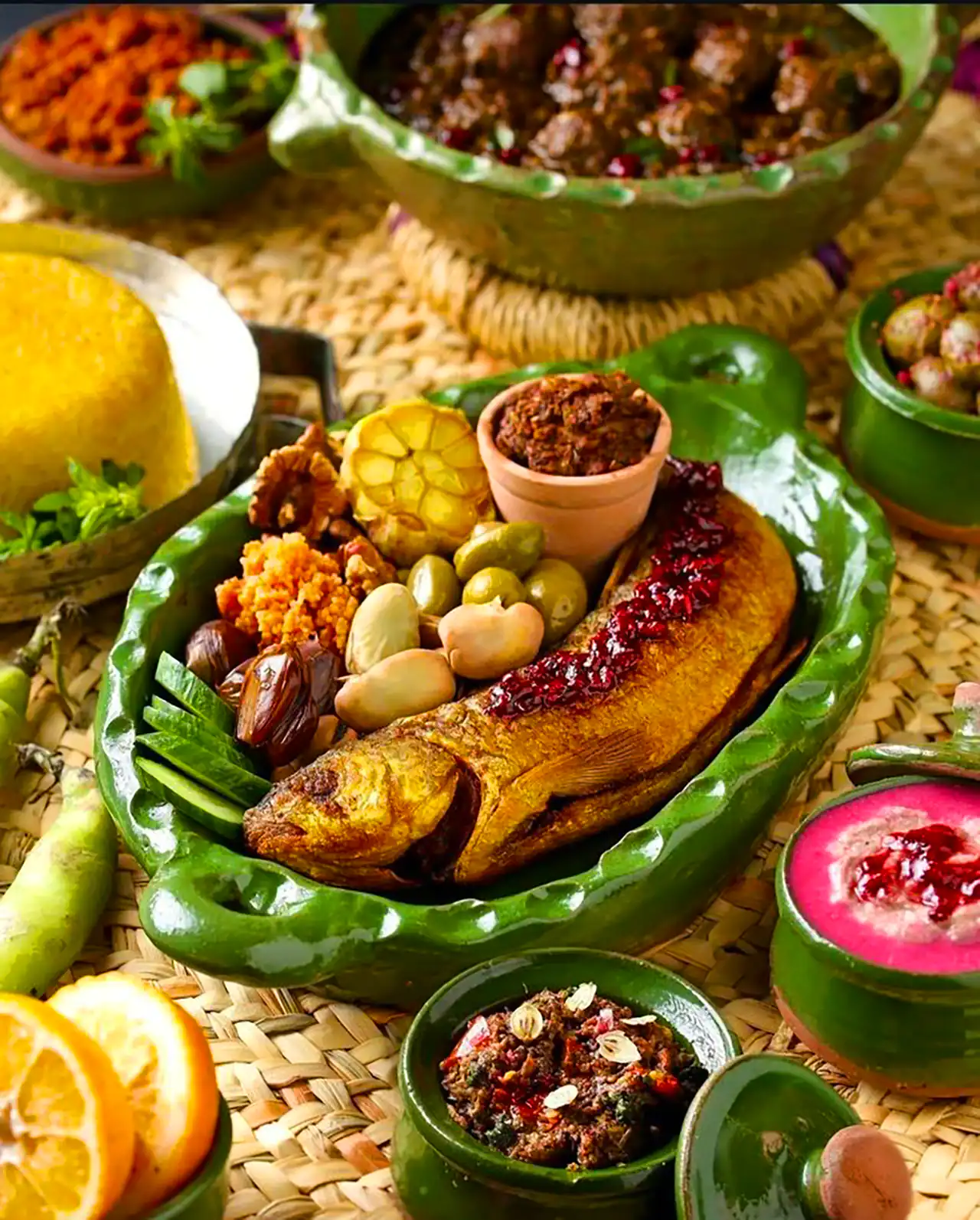 تزیین ماهی شکم پر