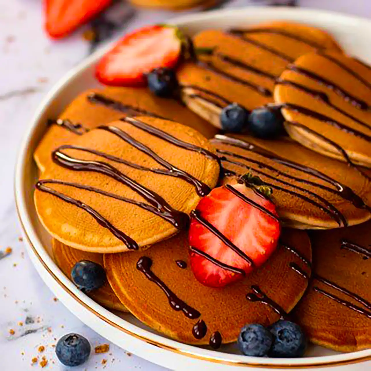 تزیین پنکیک زیبا