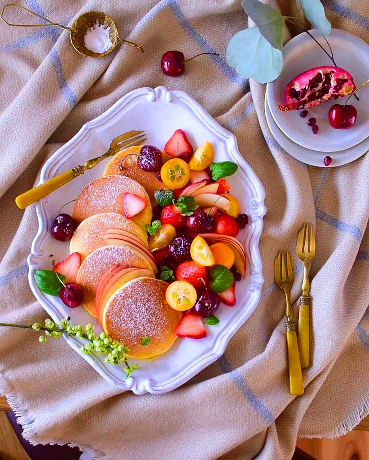 تزیین پنکیک زیبا