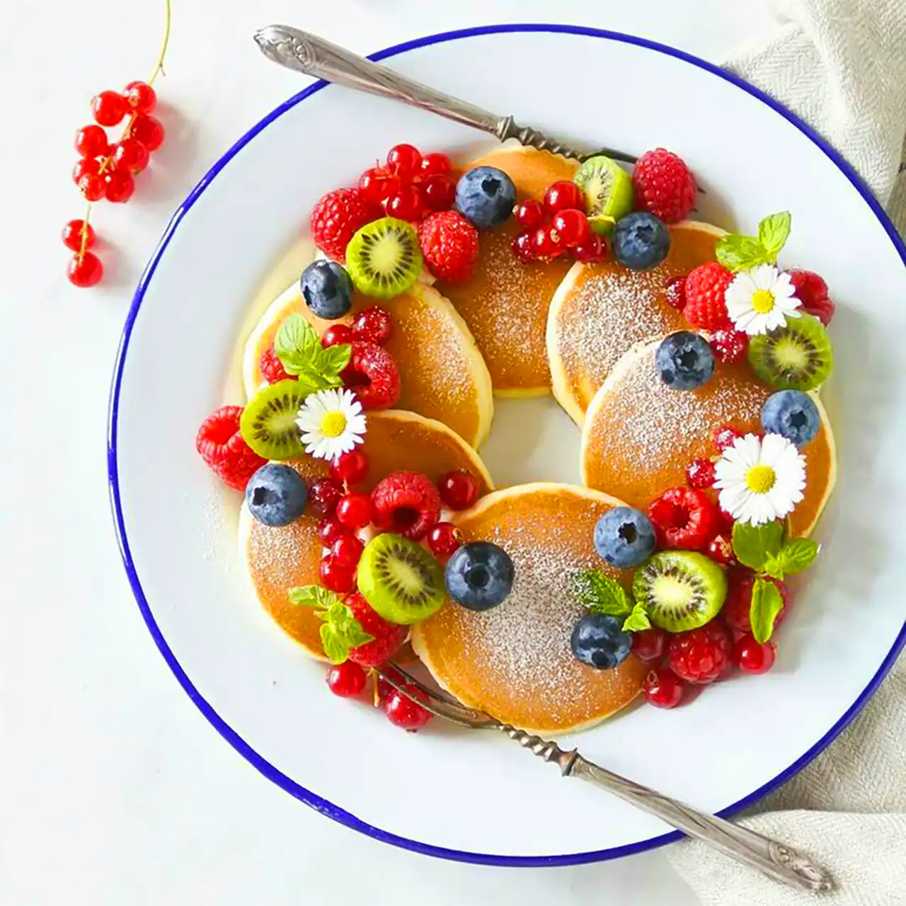 تزیین پنکیک زیبا