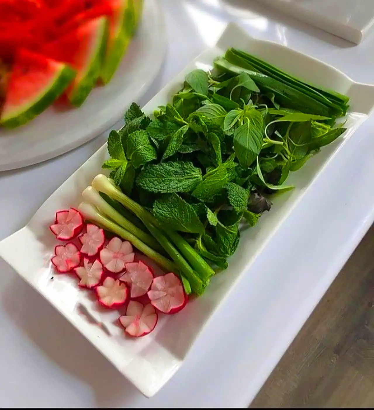 تزئین سبزی خوردن