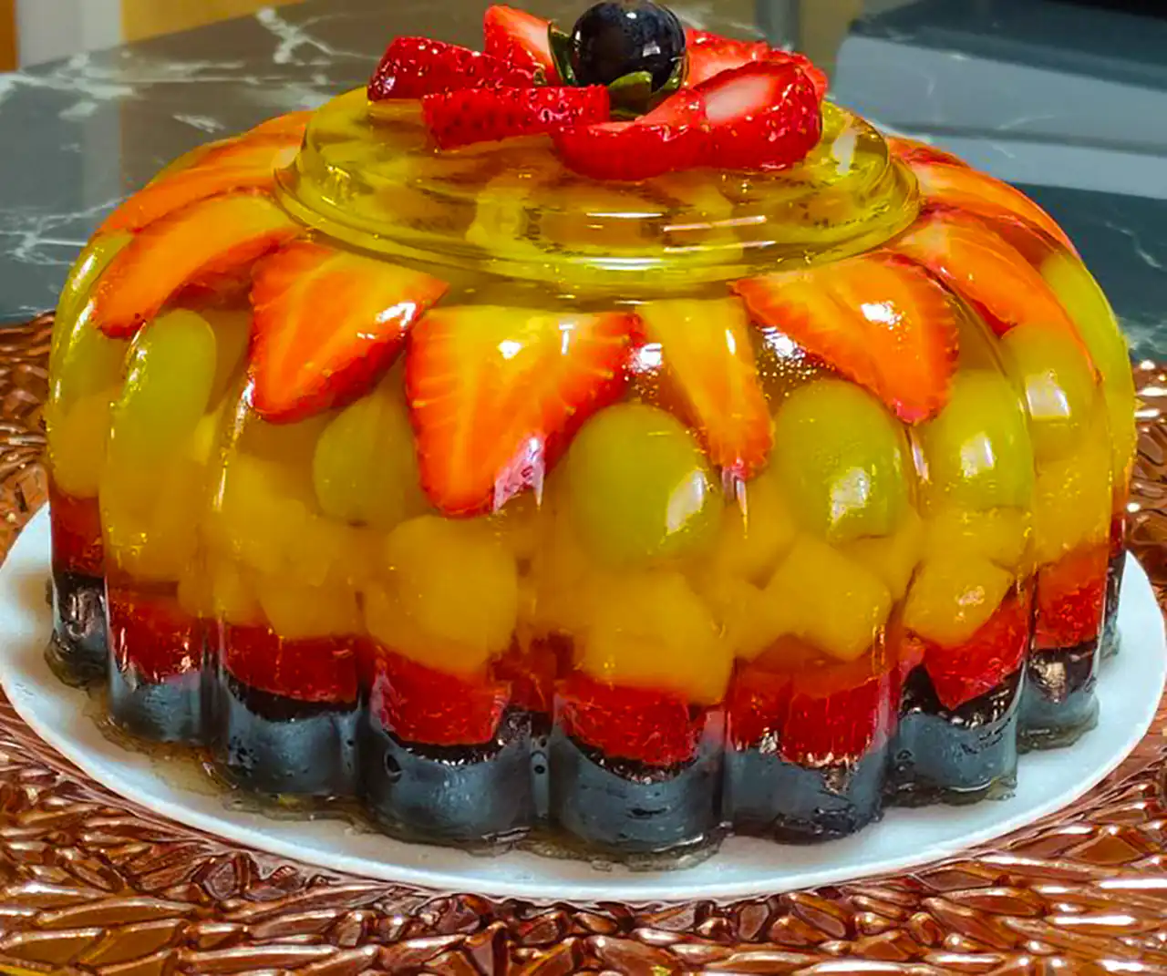 ژله میوه ای برای یلدا