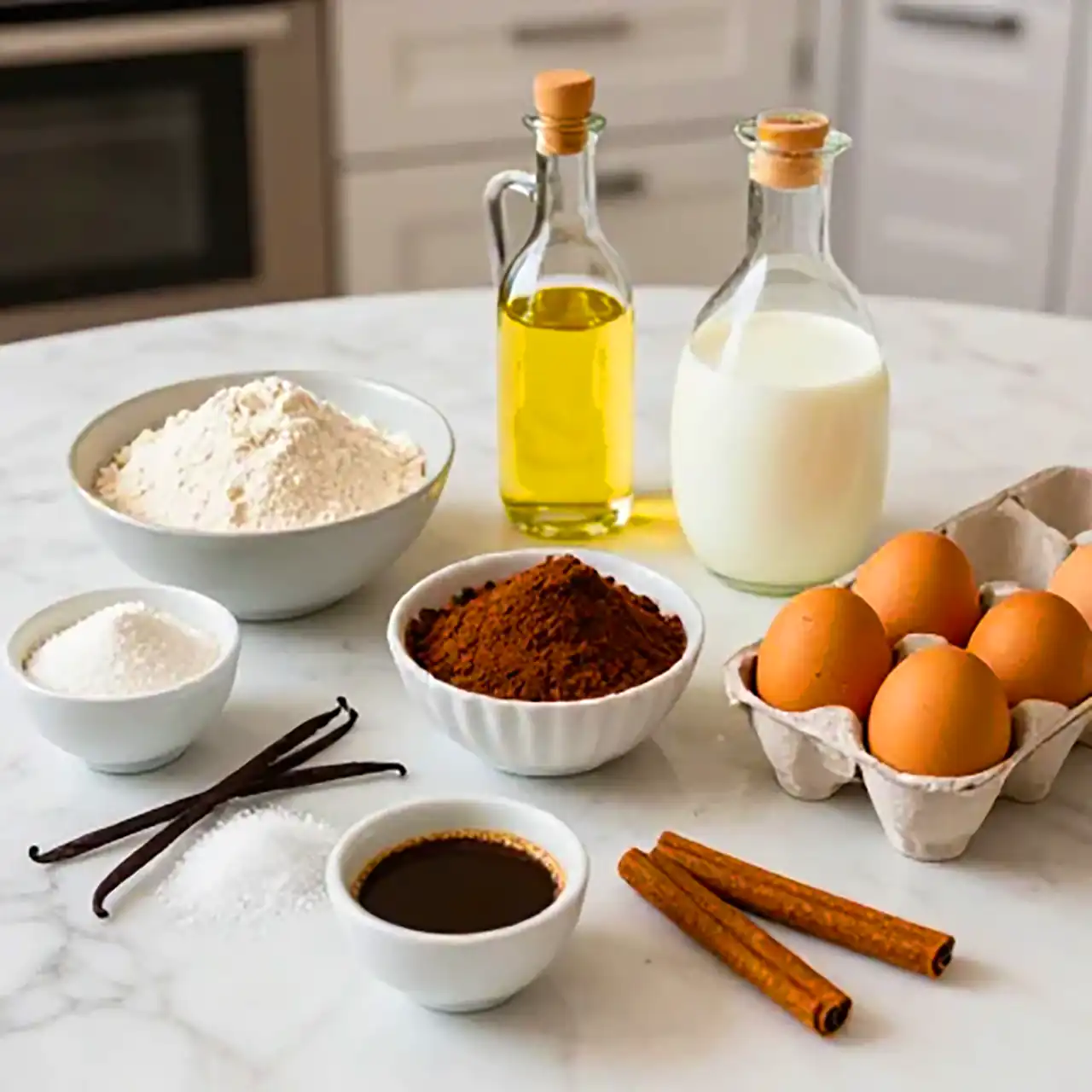  مواد لازم برای تهیه کیک شکلاتی