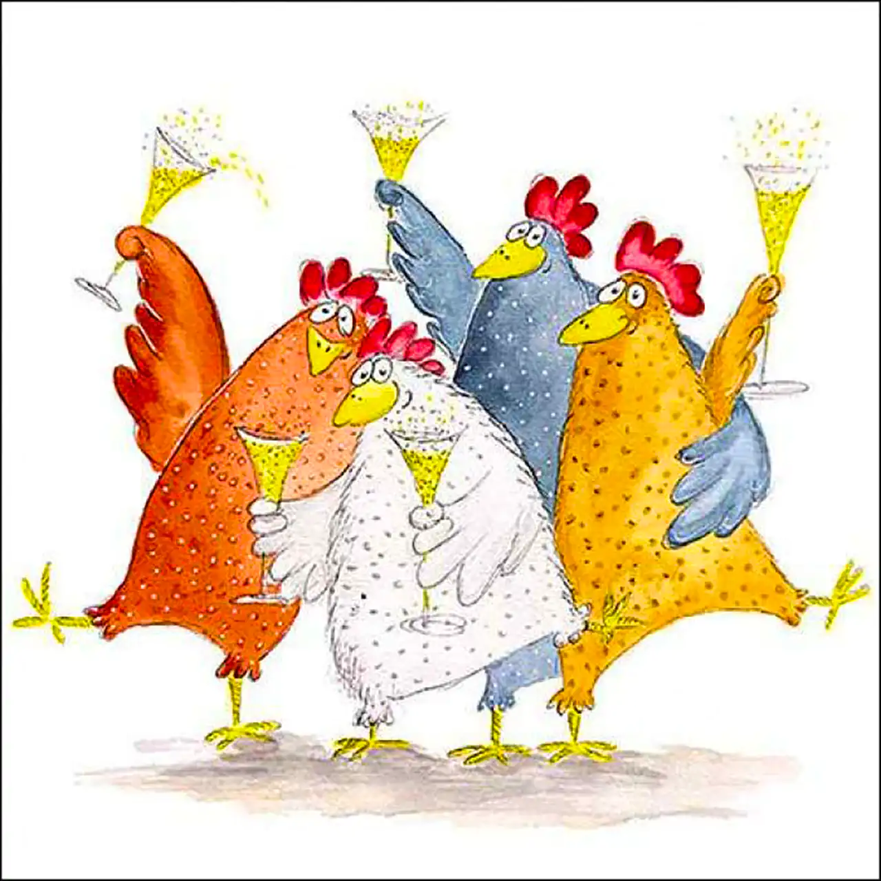 نقاشی بامزه مرغ