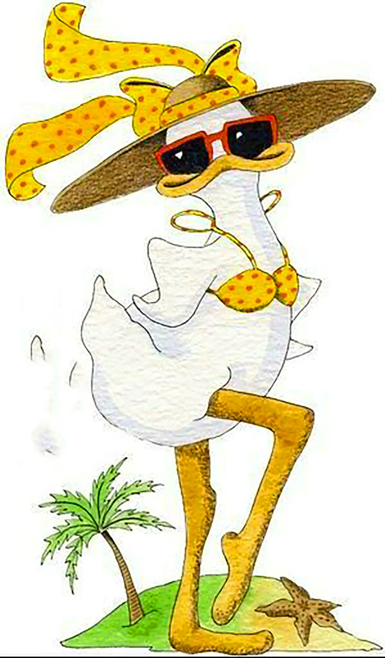 نقاشی بامزه مرغ