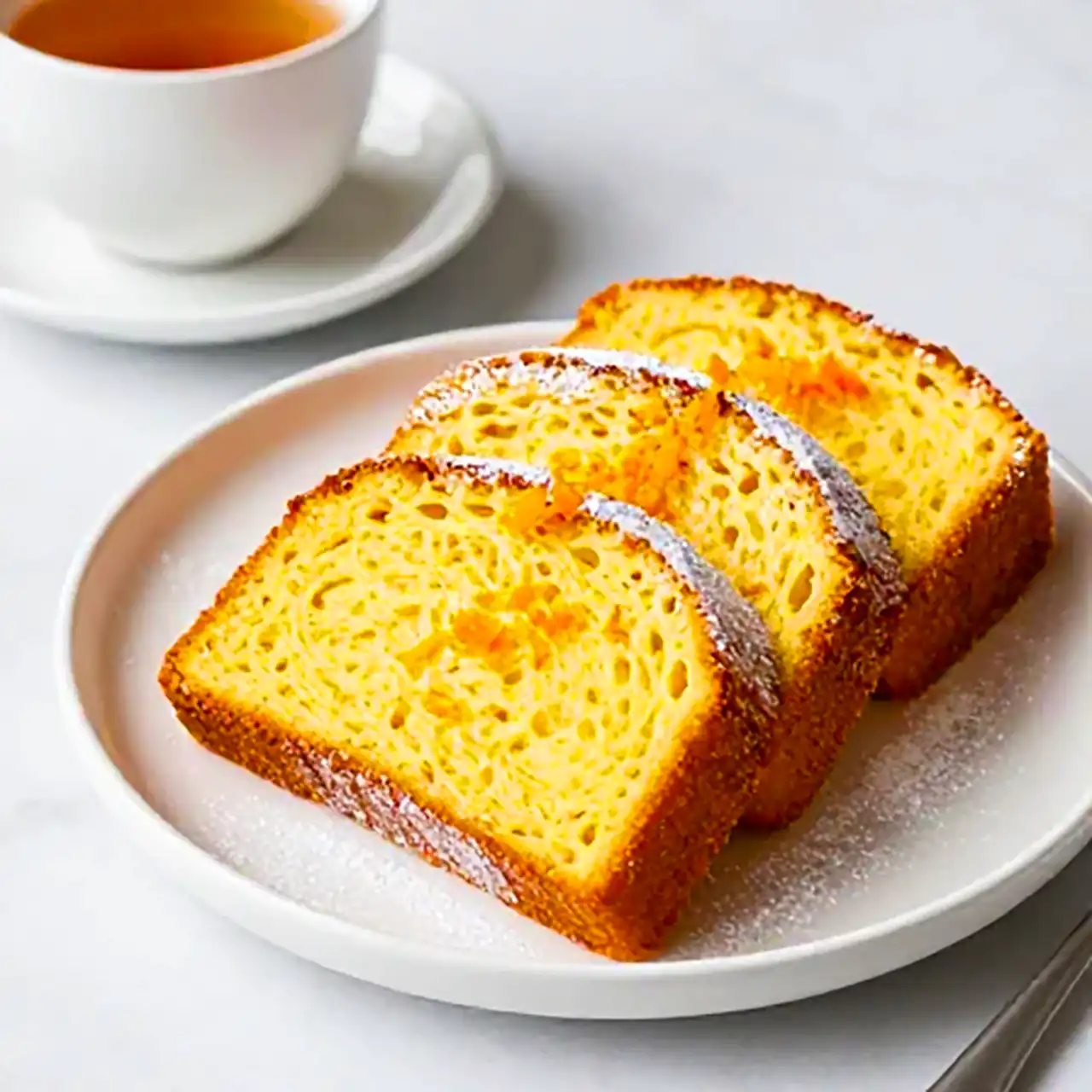 سرو و تزیین کیک پرتغالی خانگی